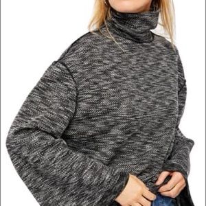 Free People Sunny Days Stretch Cotton Turtleneck